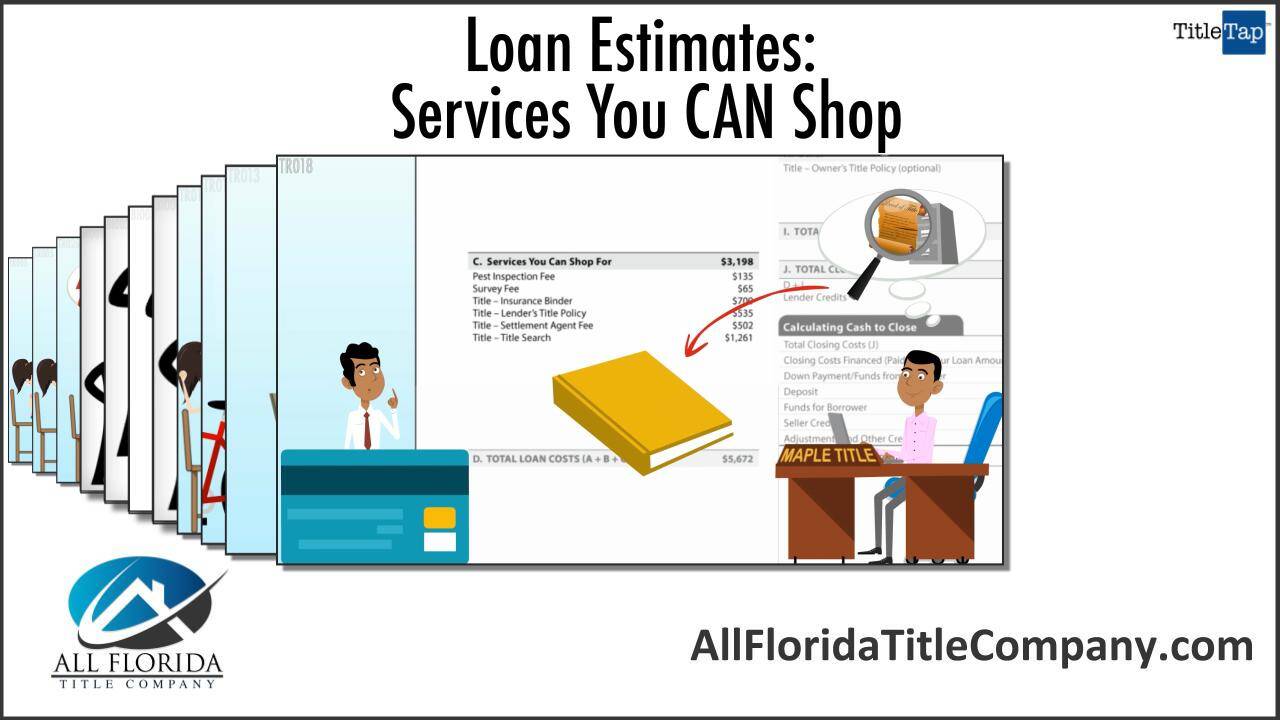 Understanding Your Loan Estimate: Services You CAN Shop For